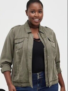 torrid Olive Green Field Jacket